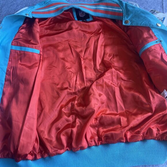 NFL Superbowl Jacket Adult Small Embroidered Patches Football Snap Front Varsity - Picture 3 of 15